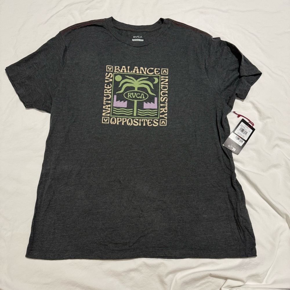NWT RVCA Men's Graphic T-Shirt - Black XXL
